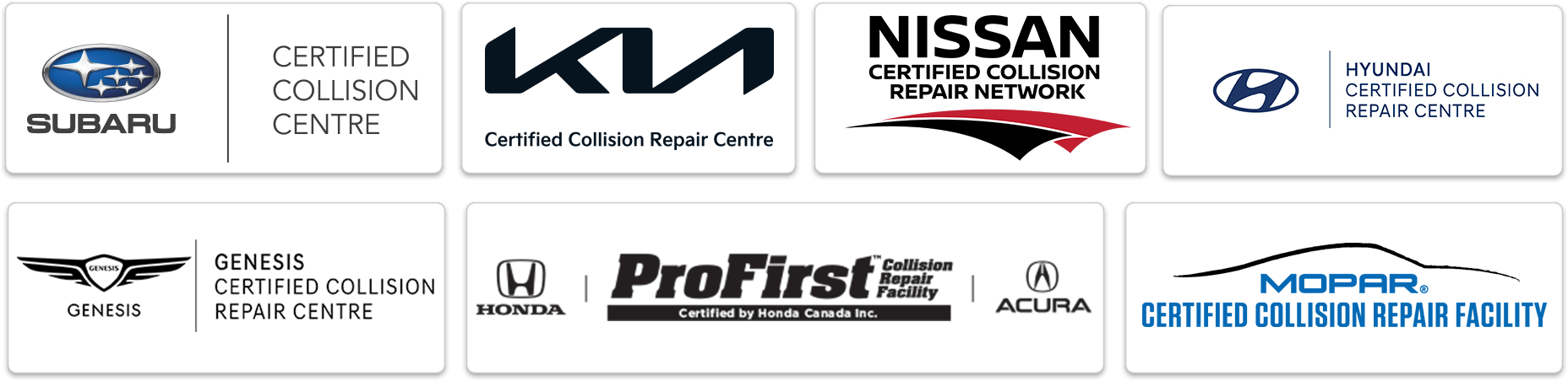 Certified Collision Logos